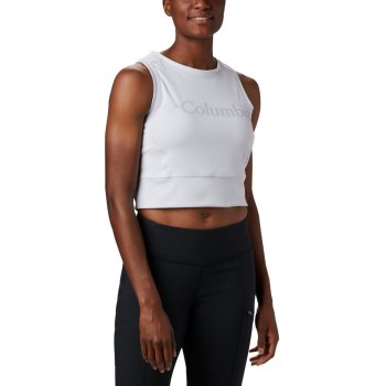 Columbia Ženske Majice Bez Rukava - Windgates Cropped Bijele Sive | CIFB-84206